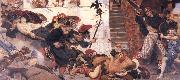 Ford Madox Brown The Expulsion of the Danes from Manchester 910 AD oil painting